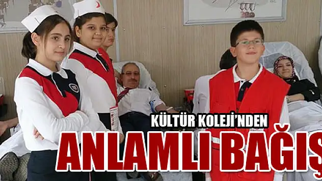 Kültür Koleji'nden Anlamlı Bağış