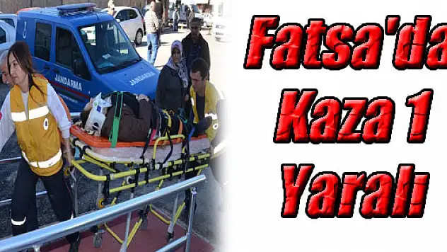 Fatsa'da Kaza: 1 Yaralı