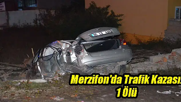 Merzifon'da Trafik Kazası: 1 Ölü 