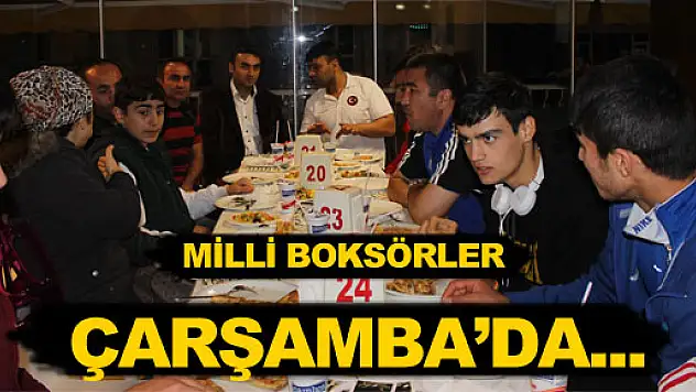 Milli Boksörler Çarşamba'da…