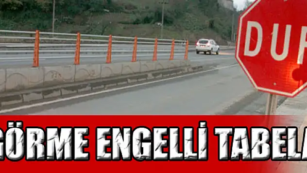 Görme engelli tabela