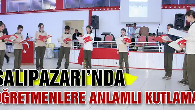Salıpazarı'nda Öğretmenlere Anlamlı Kutlama