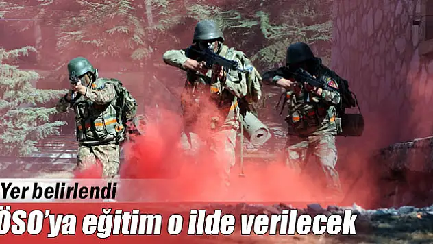 Özgür Suriye Ordusu'na eğitim o ilde verilecek