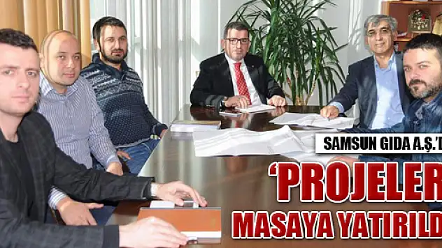 Yılmaz, 'Samsun Gıda'nın projelerini masaya yatırdı'
