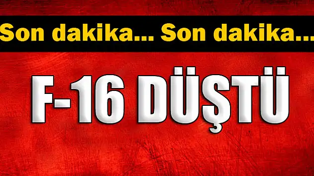 Merzifon'da F-16 düştü
