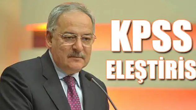 CHP'li Koç'tan KPSS eleştirisi