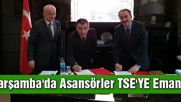 Çarşamba'da Asansörler TSE'YE Emanet