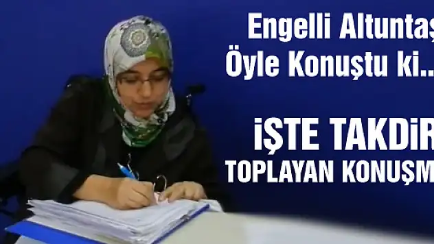 Altuntaş, 'Seve seve yerine girerim' dedi