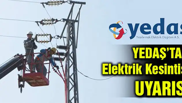 Samsun İlinde programlı elektrik kesintisi bildirimi