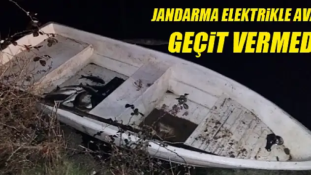 JANDARMA ELEKTİRKLE BALIK AVINA GEÇİT VERMEDİ