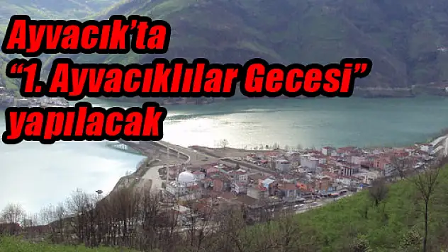 Ayvacık'ta '1. Ayvacıklılar Gecesi' yapılacak
