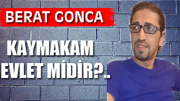 Kaymakam Devlet midir?..