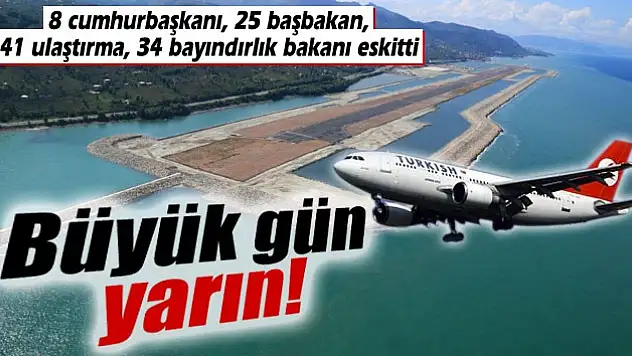 Ordu-Giresun Havaalanı'na ilk uçak iniyor