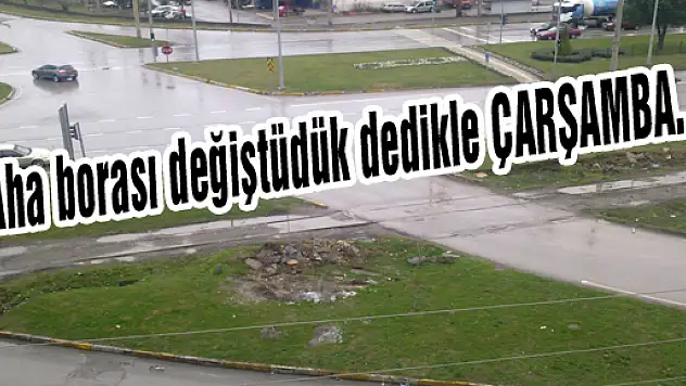 Aha borası değiştüdük dedikle ÇARŞAMBA...