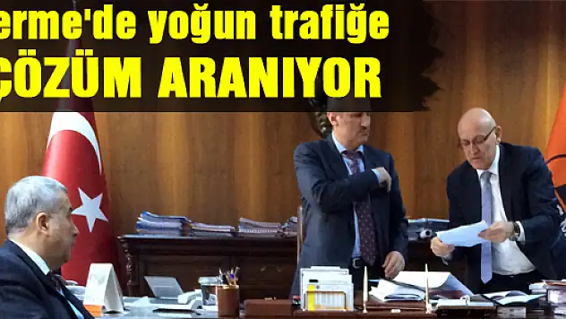 Terme'de yoğun trafiğe çözüm aranıyor