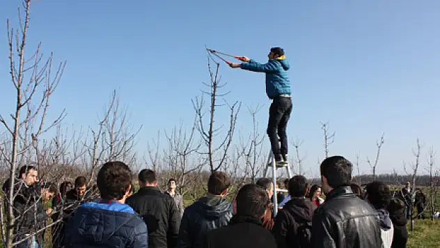 Öğrencilere Budama Terbiye Dersi