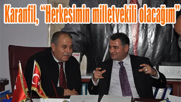 Karanfil, 'Herkesimin milletvekili olacağım'