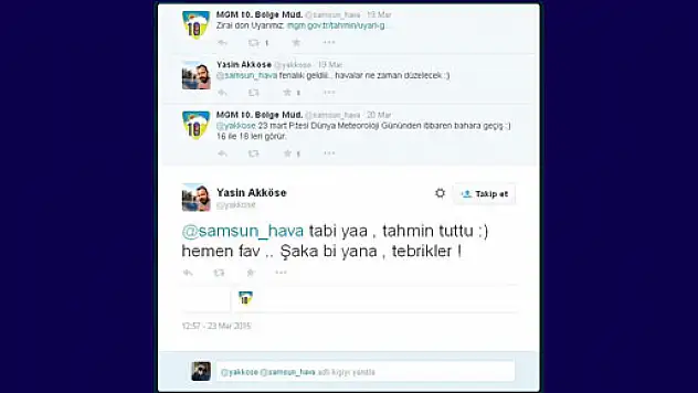 Meteorolojiye Gelen İlginç Twitler