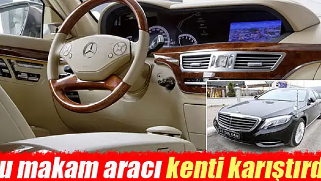 Belediye başkanının makam aracına tepki