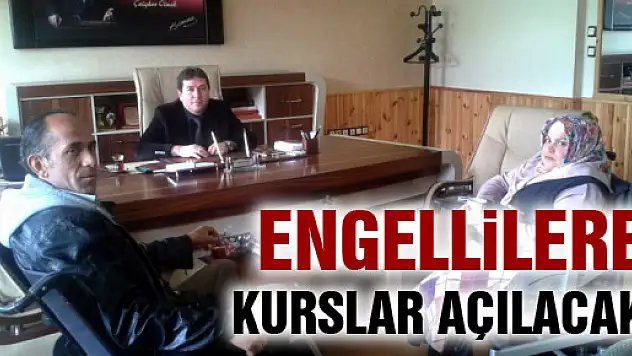 SALIPAZARI'NDA ENGELLİLERE KURSLAR AÇILIYOR