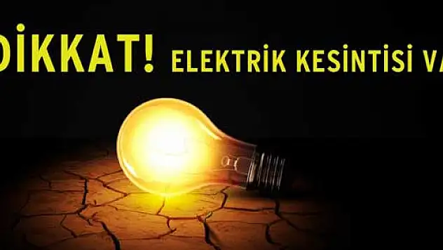 Samsun İlinde programlı elektrik kesintisi bildirimi