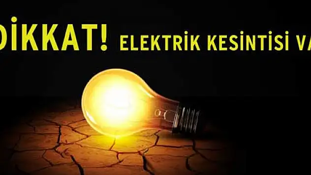 Samsun İlinde programlı elektrik kesintisi bildirimi 