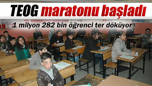 TEOG maratonu başladı