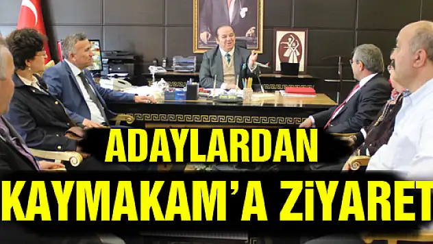 ADAYLARDAN KAYMAKAM'A ZİYARET