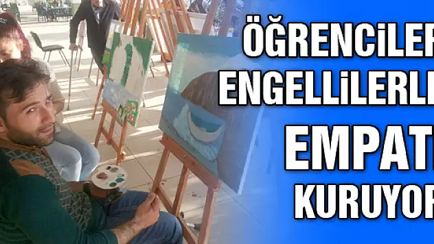 ÖĞRENCİLER ENGELLİLERLE EMPATİ KURUYOR