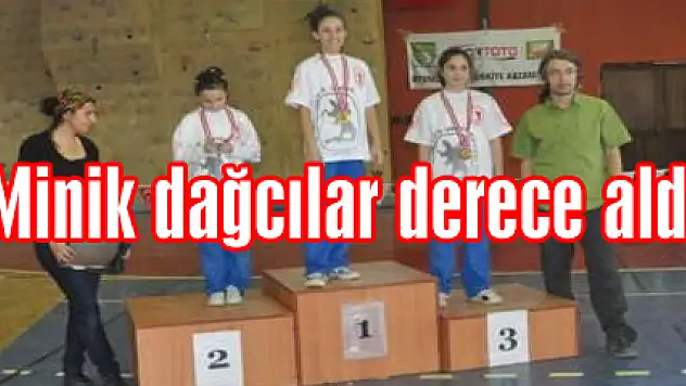 Minik dağcılar derece aldı