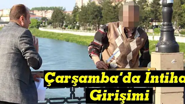 Çarşamba'da İntihar Girişimi