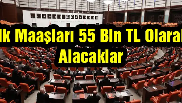 İlk Maaşları 55 Bin TL Olarak Alacaklar