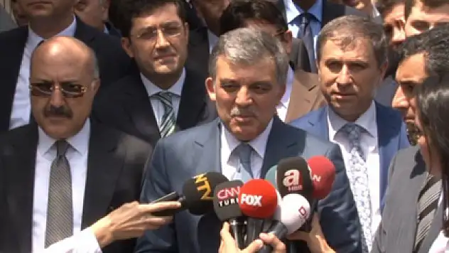 Abdullah Gül, Başbakan'la yaptığı görüşmeyi anlattı