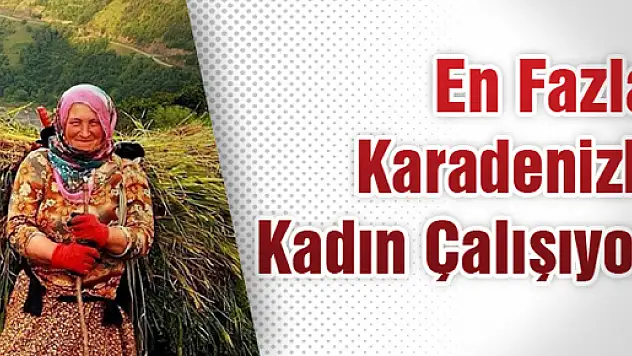 En Fazla Karadenizli Kadın Çalışıyor
