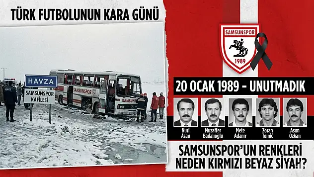 37 Yıllık Dinmeyen Acı: 20 Ocak 1989 Samsunspor Kazası Nedir, Kimler Öldü? Neden Siyah Renk Eklendi?
