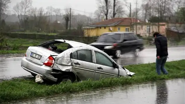 Samsun' da trafik Kazası: 1 Yaralı