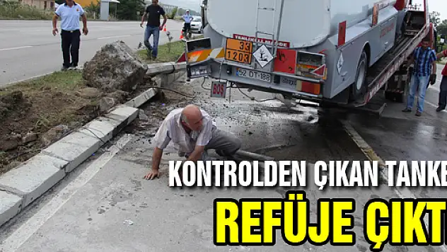 Kontrolden Çıkan Tanker Refüje Çıktı