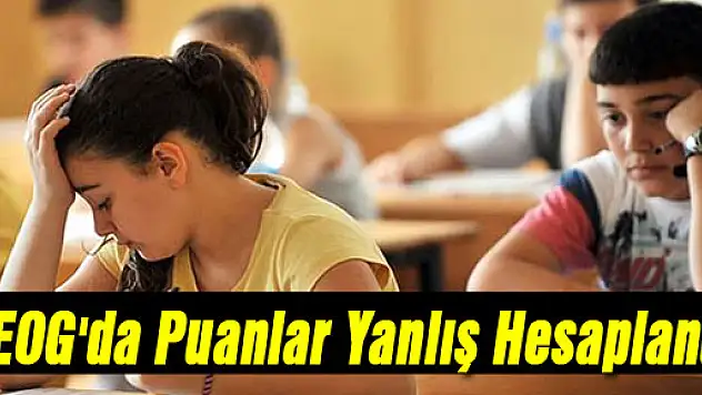 TEOG'da Puanlar Yanlış Hesaplandı