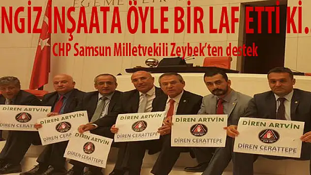 Cengiz İnşaat'a Artvin'den eylemli cevap