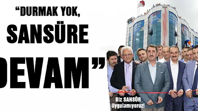 AKP sansürden vazgeçmiyor!