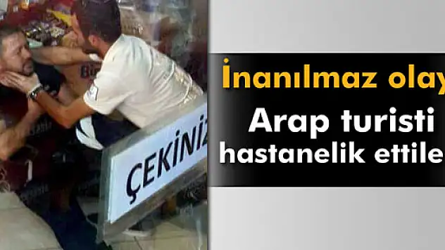 Geç gelen yemeği istemeyen Arap turisti dövdüler