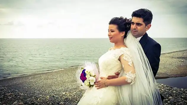 Japonya'dan Giresun'a gelin geldi