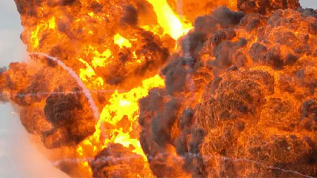 Doğalgaz boru hattında patlama!