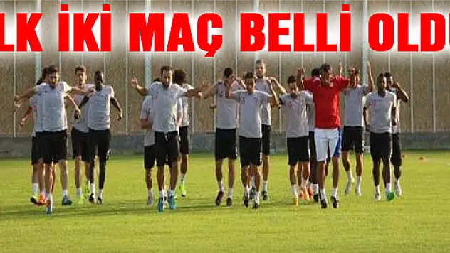İlk İki Maç Belli Oldu