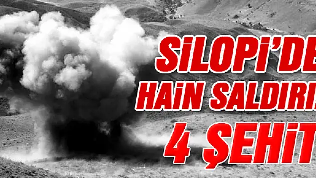 Silopi'de Polise Mayınlı Saldırı: 4 Şehit