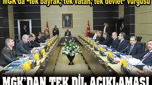 MGK Toplantısı bitti