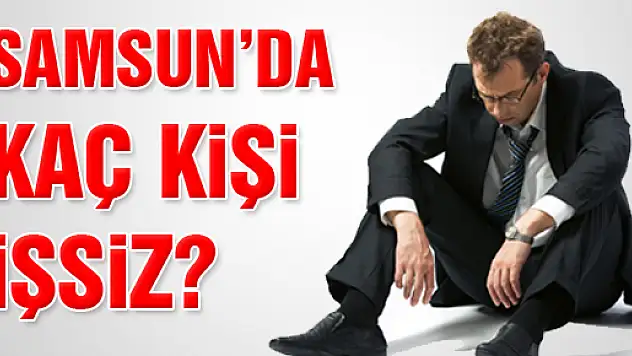 SAMSUN'DA KAÇ KİŞİ İŞSİZ?