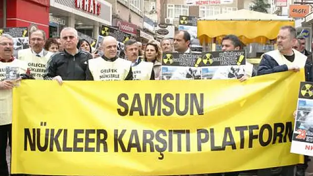 Samsun'da nükleer karşıtı eylem