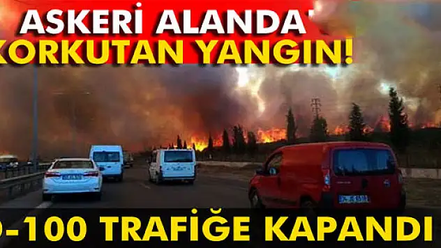 Tuzla'daki Piyade Okulu'nda korkutan yangın