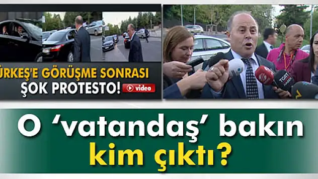 Türkeş'i protesto eden 'vatandaş' MHP Yöneticisi çıktı